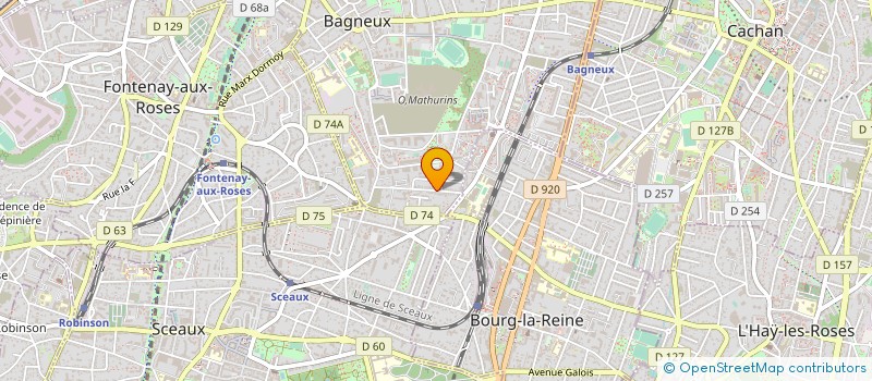 localisation de l'entreprise SCI DU 24 RUE DU GENERAL SARRAIL  BAGNEUX