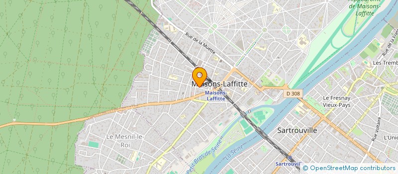 localisation de l'entreprise SCI DU 24 RUE SAINT NICOLAS  MAISONS-LAFFITTE