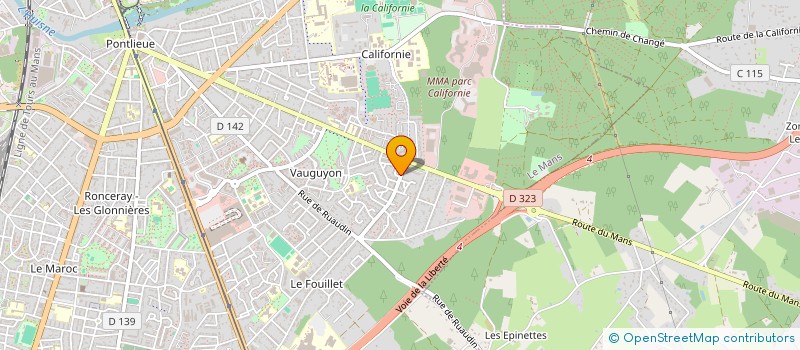 localisation de l'entreprise SCI DU 244 R DE RUAUDIN  LE MANS