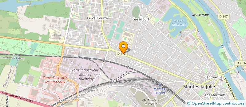localisation de l'entreprise SCI DU 246 BD MARECHAL JUIN à MANTES-LA-JOLIE