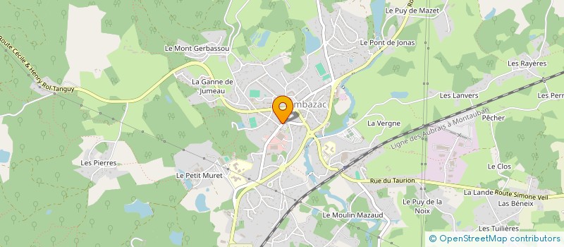 localisation de l'entreprise SCI DU 24B AV DE LA LIBERATION  AMBAZAC