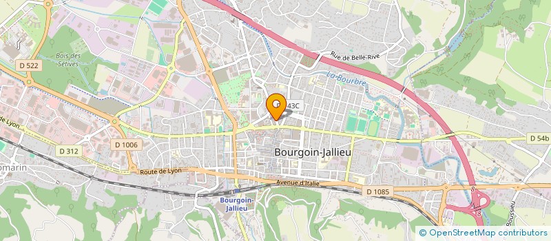 localisation de l'entreprise SCI DU 25 à BOURGOIN-JALLIEU