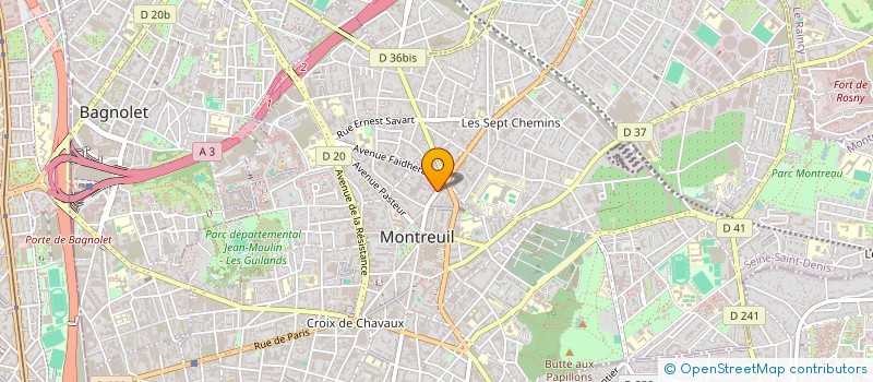localisation de l'entreprise SCI DU 25 à MONTREUIL