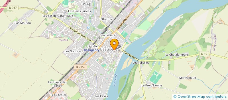 localisation de l'entreprise SCI DU 25  BEAUGENCY