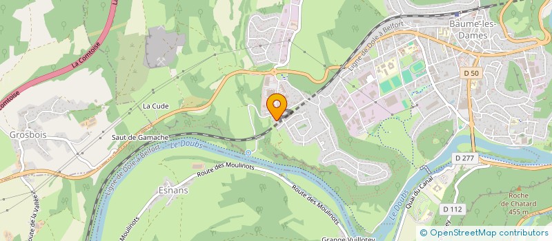 localisation de l'entreprise SCI DU 25  BAUME-LES-DAMES