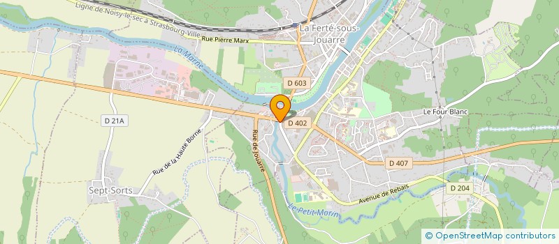 localisation de l'entreprise SCI DU 25 AV FRANKLIN ROOSEVELT  LA FERTE-SOUS-JOUARRE