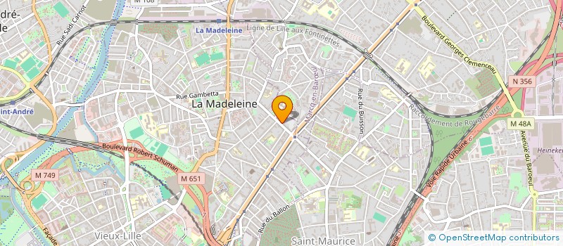 localisation de l'entreprise SCI DU 25 AV SAINT MAUR A LA MADELEINE à MARCQ-EN-BARŒUL