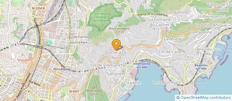 localisation de l'entreprise SCI DU 25 AVE PIERRE NAVELLO à VILLEFRANCHE-SUR-MER