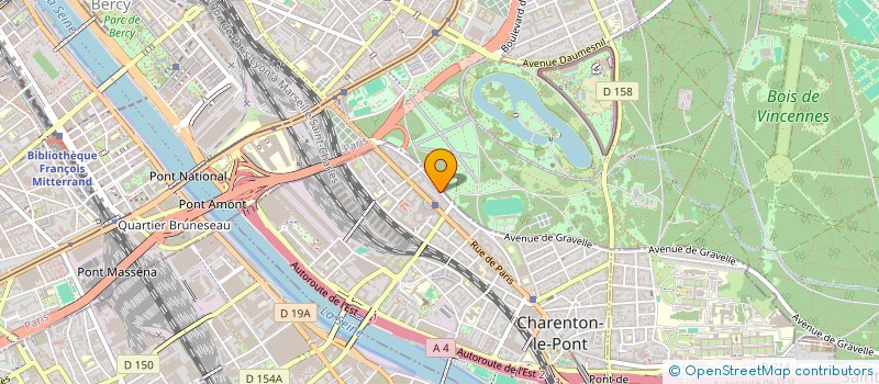localisation de l'entreprise SCI DU 25 AVENUE DE GRAVELLE  CHARENTON-LE-PONT