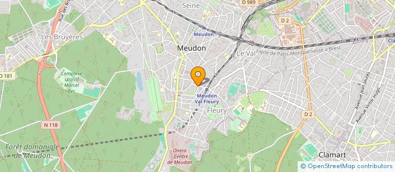localisation de l'entreprise SCI DU 25 AVENUE DE SYGRIE à MEUDON