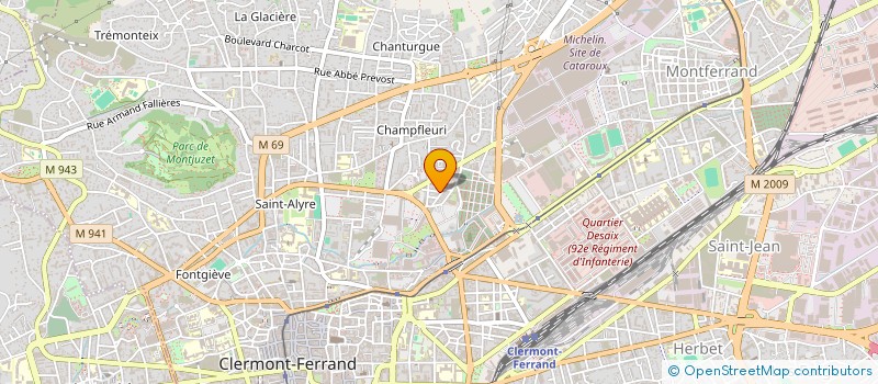 localisation de l'entreprise SCI DU 25 BD KENNEDY  CLERMONT-FERRAND