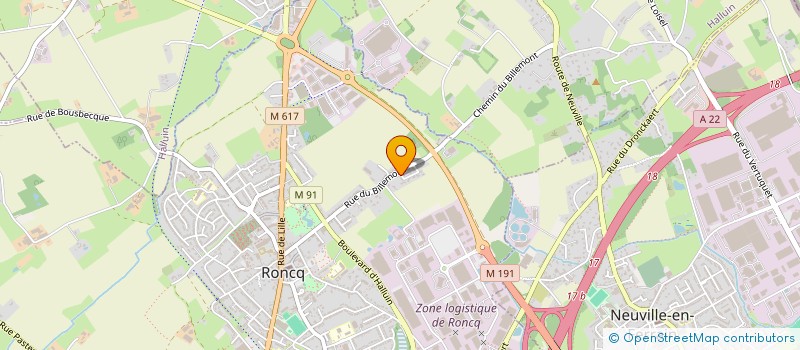 localisation de l'entreprise SCI DU 25 BIS RUE DE CAMBRAI à RONCQ