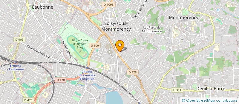 localisation de l'entreprise SCI DU 25 CHEMIN DES BELLEVUES à SOISY-SOUS-MONTMORENCY