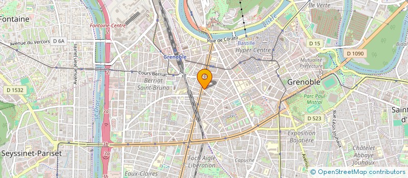 localisation de l'entreprise SCI DU 25 COURS BERRIAT à GRENOBLE
