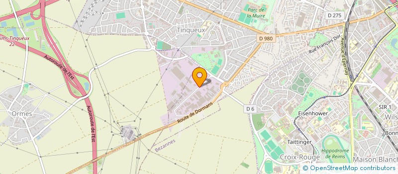 localisation de l'entreprise SCI DU 25 CUGNOT  TINQUEUX