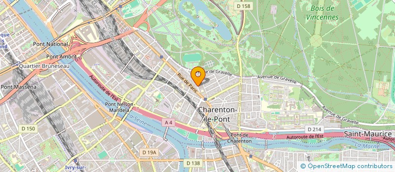 localisation de l'entreprise SCI DU 25 OCTOBRE  CHARENTON-LE-PONT