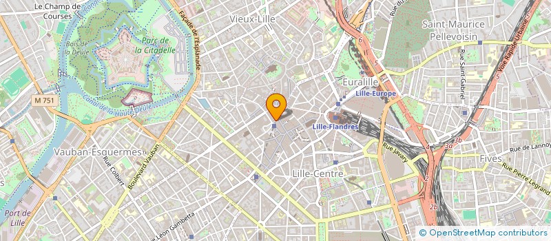 localisation de l'entreprise SCI DU 25 PLACE RIHOUR à LILLE