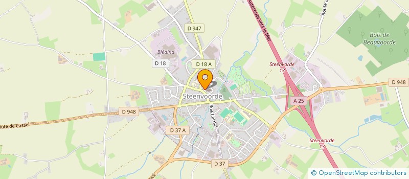 localisation de l'entreprise SCI DU 25 PLACE SAINT PIERRE  STEENVOORDE