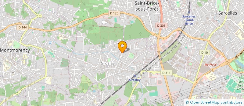 localisation de l'entreprise SCI DU 25 RUE CLAUDE WAROCQUIER  GROSLAY