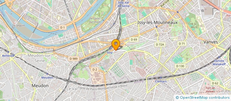 localisation de l'entreprise SCI DU 25 RUE DE LA DEFENSE à ISSY-LES-MOULINEAUX