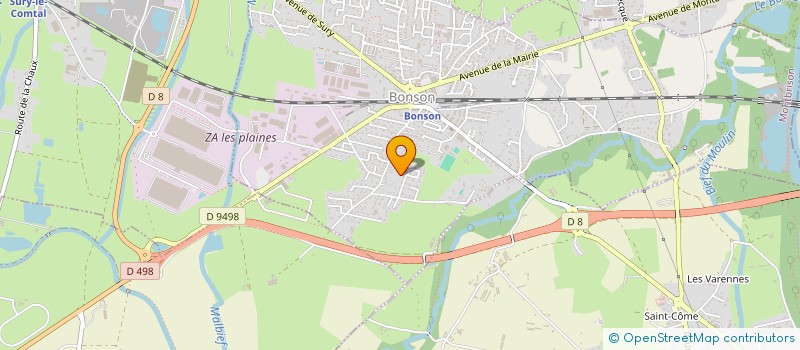 localisation de l'entreprise SCI DU 25 RUE DE LA LOIRE  BONSON