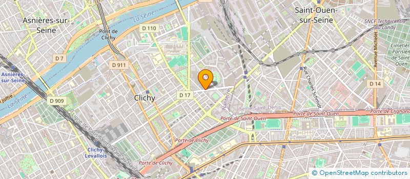 localisation de l'entreprise SCI DU 25 RUE DE MME DE SANZILLON à CLICHY
