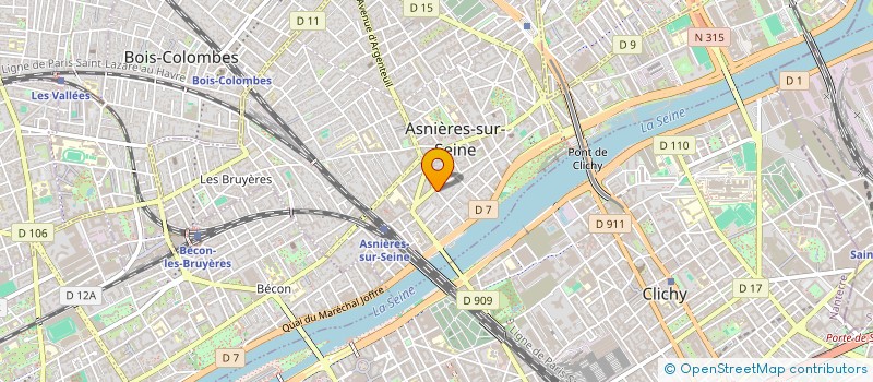 localisation de l'entreprise SCI DU 25 RUE GALLIENI à ASNIERES-SUR-SEINE