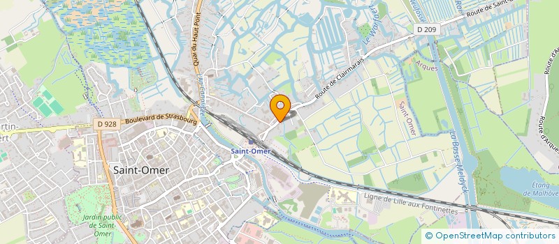 localisation de l'entreprise SCI DU 25 RUE SAINT MARTIN  SAINT-OMER