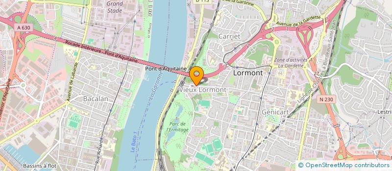 localisation de l'entreprise SCI DU 250 BD JJ BOSC  LORMONT