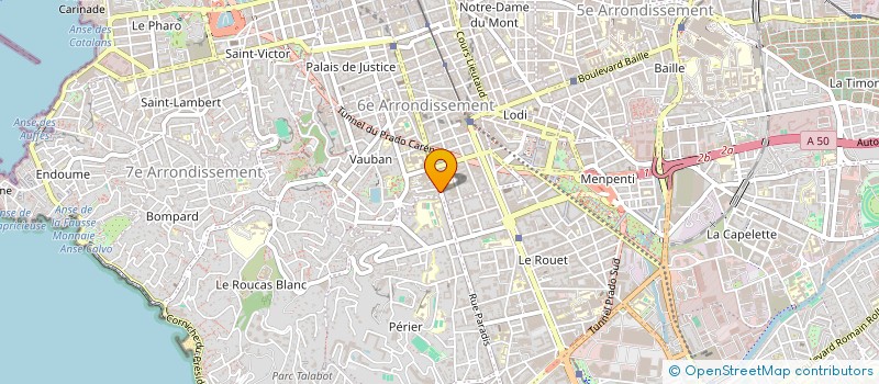localisation de l'entreprise SCI DU 254 R PARADIS à MARSEILLE