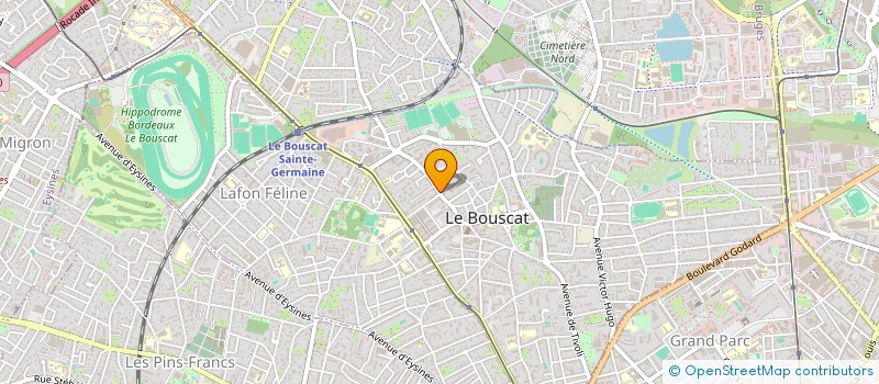 localisation de l'entreprise SCI DU 256 CRS DE L'YSER  LE BOUSCAT