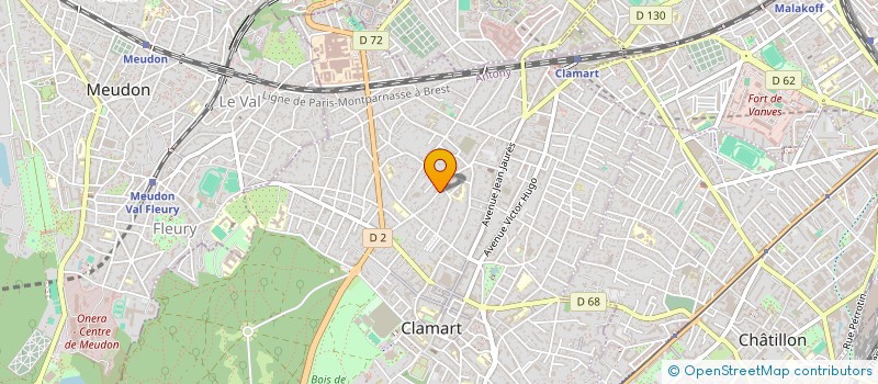 localisation de l'entreprise SCI DU 25B RUE DU MOULIN DE PIERRE A CLAMART  CLAMART