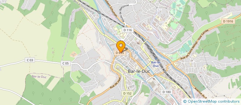 localisation de l'entreprise SCI DU 26-26 BIS RUE DOM CEILLIER à BAR-LE-DUC
