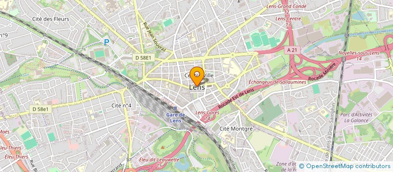 localisation de l'entreprise SCI DU 26  LENS