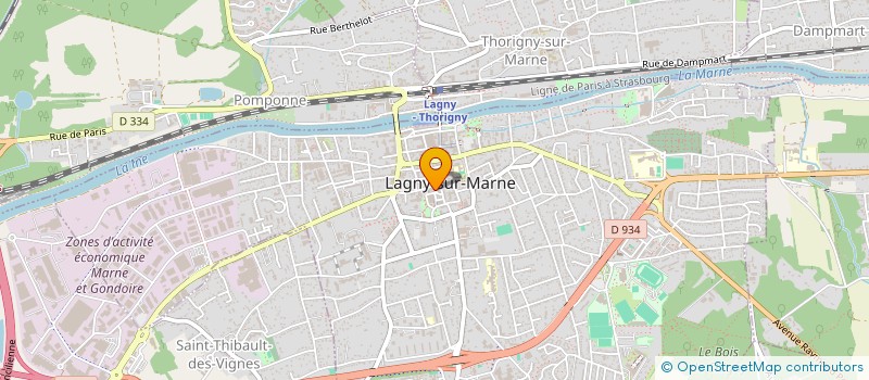 localisation de l'entreprise SCI DU 26 AOUT 1950  LAGNY-SUR-MARNE