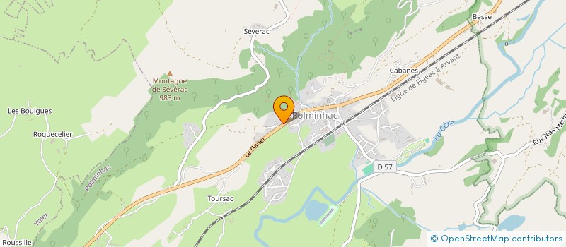 localisation de l'entreprise SCI DU 26 AV DU GENERAL MILHAUD à POLMINHAC