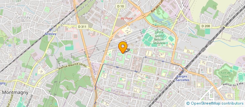 localisation de l'entreprise SCI DU 26 AVENUE DE VILLIERD à SARCELLES