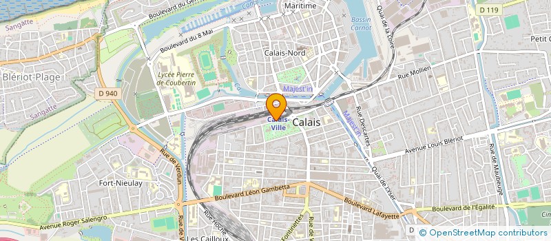 localisation de l'entreprise SCI DU 26 BOULEVARD WILSON  CALAIS