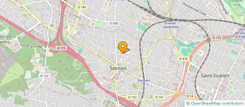 localisation de l'entreprise SCI DU 26 CHEMIN DE LA MAREE  SANNOIS