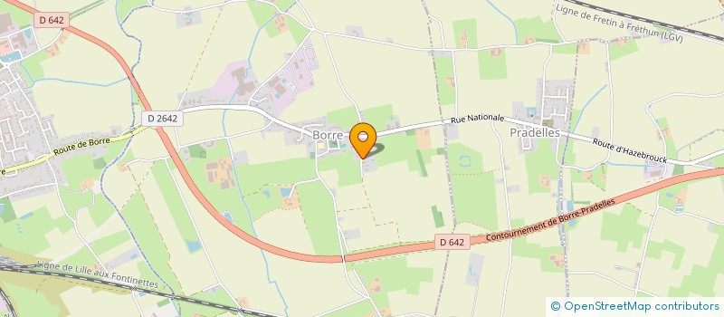 localisation de l'entreprise SCI DU 26 DES BERNARDINS  BORRE