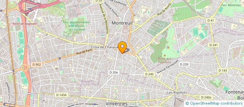 localisation de l'entreprise SCI DU 26 ET 28 RUE CARNOT à MONTREUIL