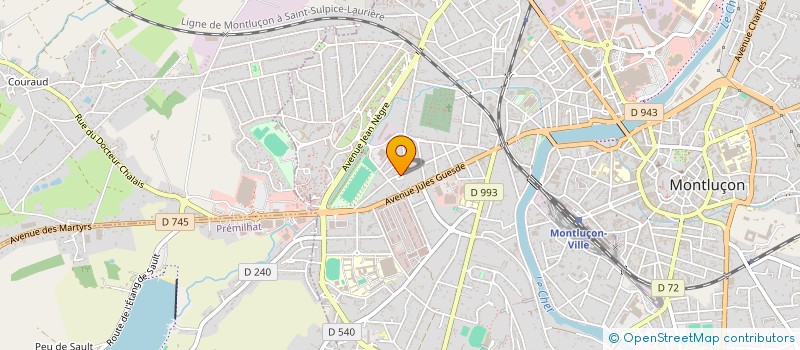 localisation de l'entreprise SCI DU 26 JUIN à MONTLUCON