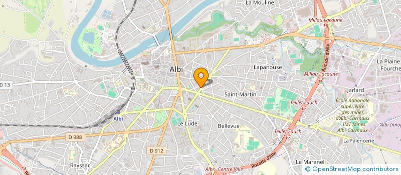 localisation de l'entreprise SCI DU 26 PLACE FERNAND PELLOUTIER à ALBI
