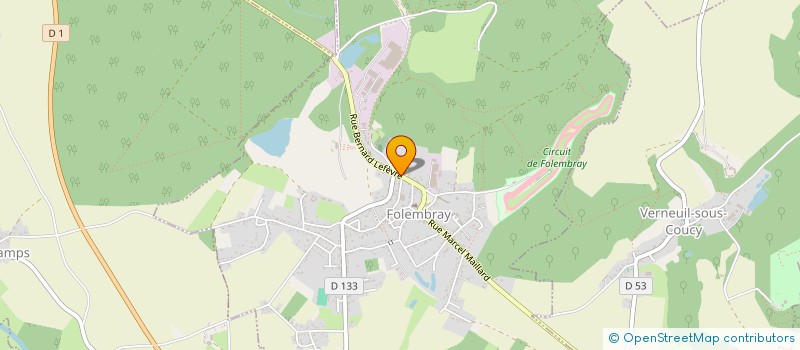 localisation de l'entreprise SCI DU 26 RUE BERNARD LEFEVRE  FOLEMBRAY