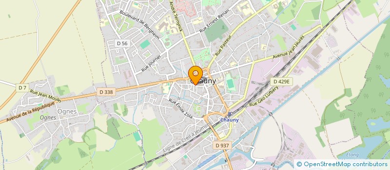 localisation de l'entreprise SCI DU 26 RUE DU GAL LECLERC A CHAUNY à CHAUNY