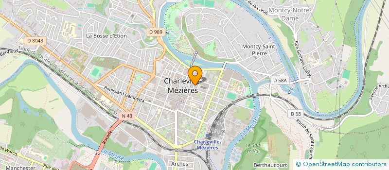 localisation de l'entreprise SCI DU 26 RUE VICTOIRE COUSIN à CHARLEVILLE-MEZIERES