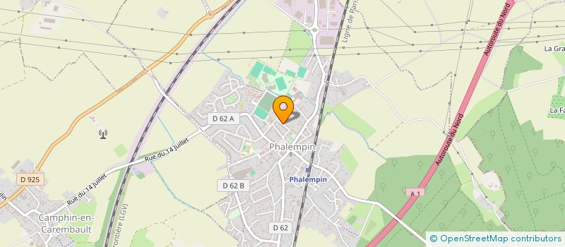 localisation de l'entreprise SCI DU 26 ZAMIN  PHALEMPIN