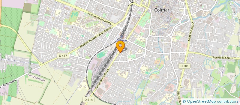 localisation de l'entreprise SCI DU 27-29 RTE DE ROUFFACH  COLMAR