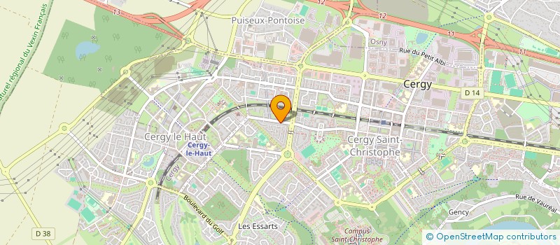 localisation de l'entreprise SCI DU 27 AV DES HERONS  CERGY