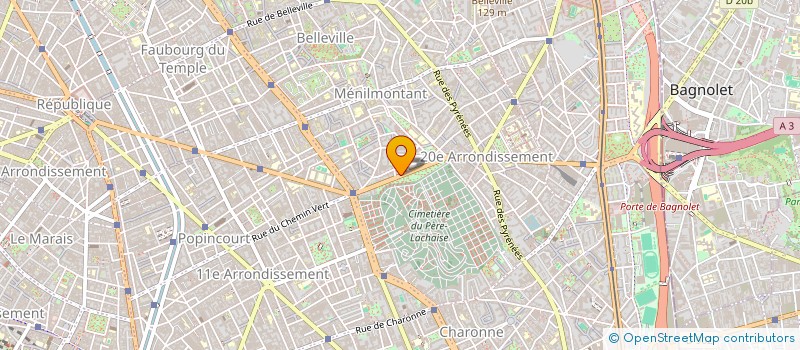 localisation de l'entreprise SCI DU 27 AVENUE GAMBETTA  PARIS